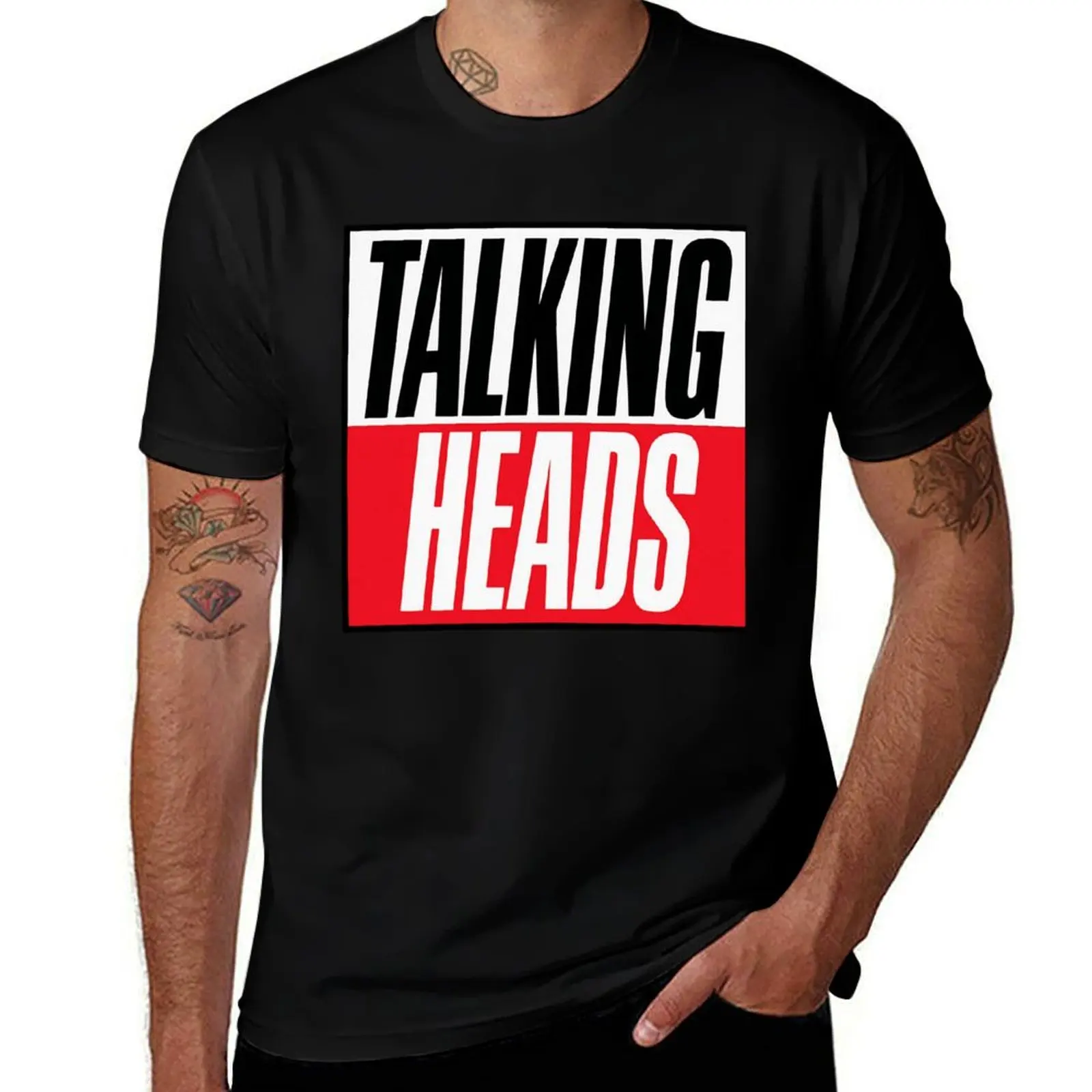 

Talking heads logo T-Shirt cotton tshirt 100% t shirt personalised T-Shirt