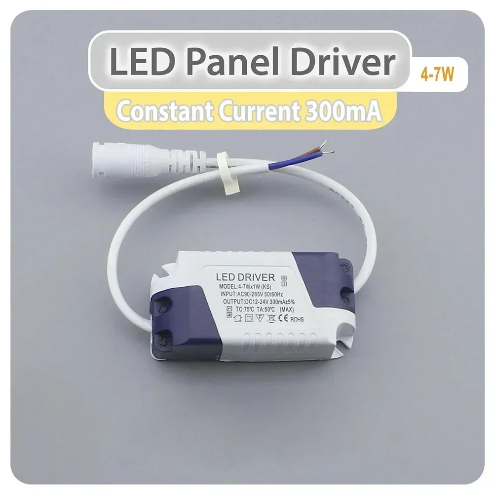Driver da pannello LED DC 12-24V Potenza di azionamento 300mA Corrente costante 3W 6W 12W 18W 24W Alimentatore LED DC per luci di pannello LED