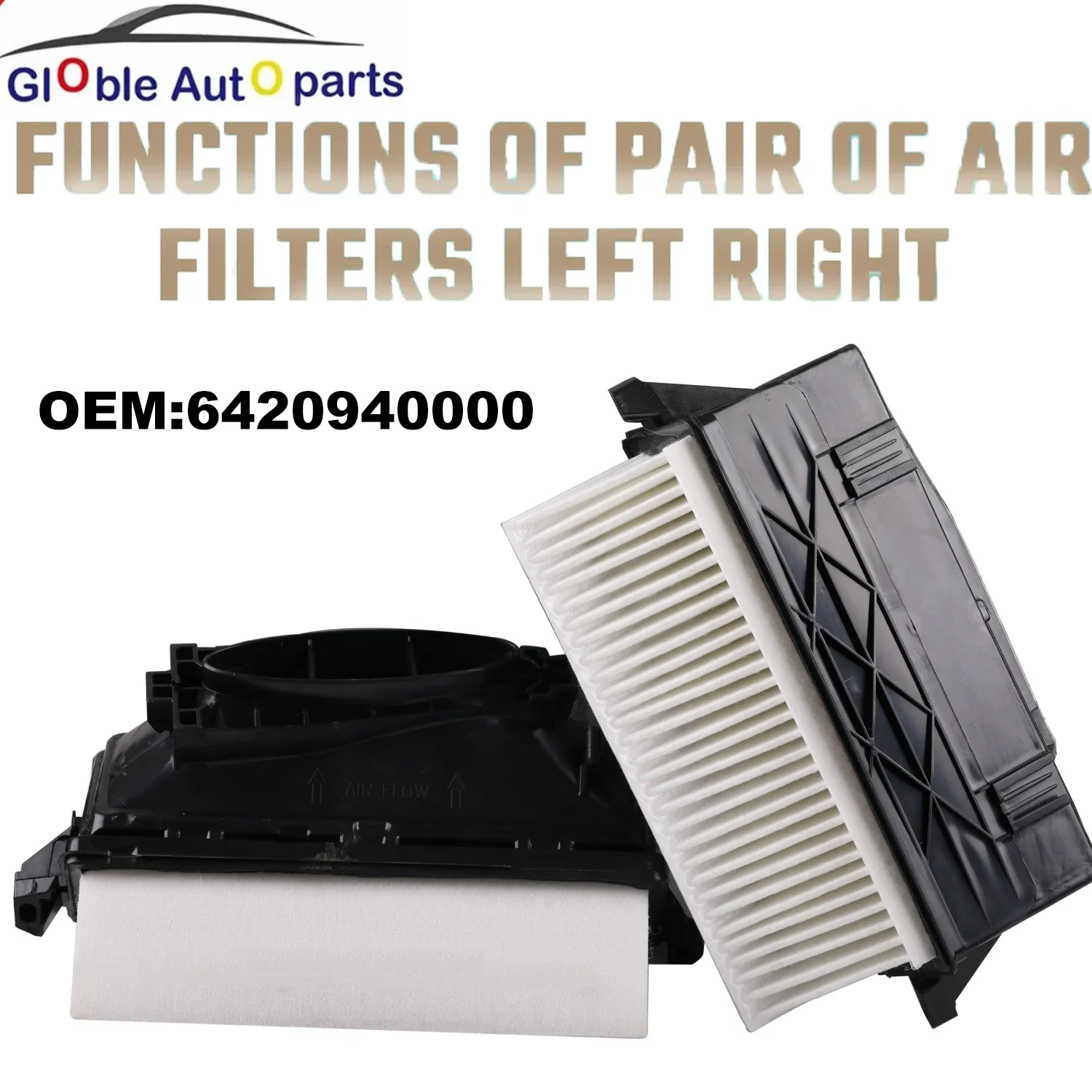 

Pair of Right Left Seat Air Filter Fits Mercedes-Benz C class S-Class W221 W222 300/350 CDI OM 6420941204 6420940000 6420942304