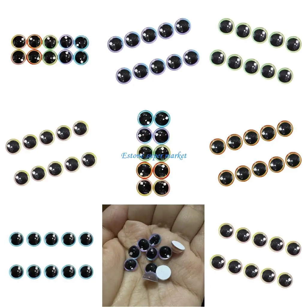 

090b пластиковые куклы набор для построения поделок пластиковые защитные глаза полу сферы DIY для игрушки ручной работы.