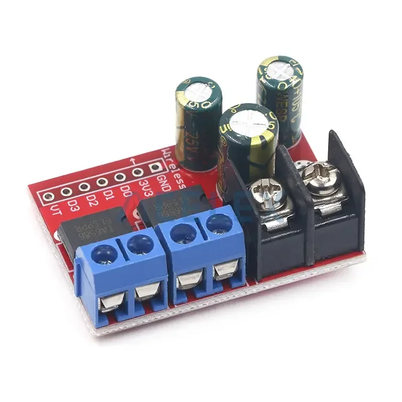 H Bridge Remote Control 5A 3V-14V Dual DC Motor Drive Module Voltage Reverse PWM Speed Regulation Double Super L298N 5AD