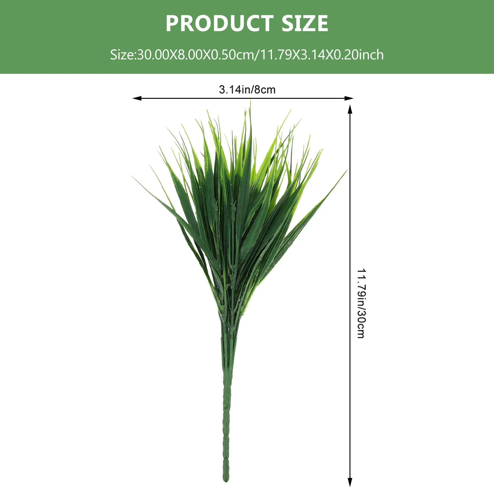 

15Pcs Imitation Grass Plastic Grass Decorative Plants Realistic Green Balcony Window Sill Dining Table Desk Garden Room