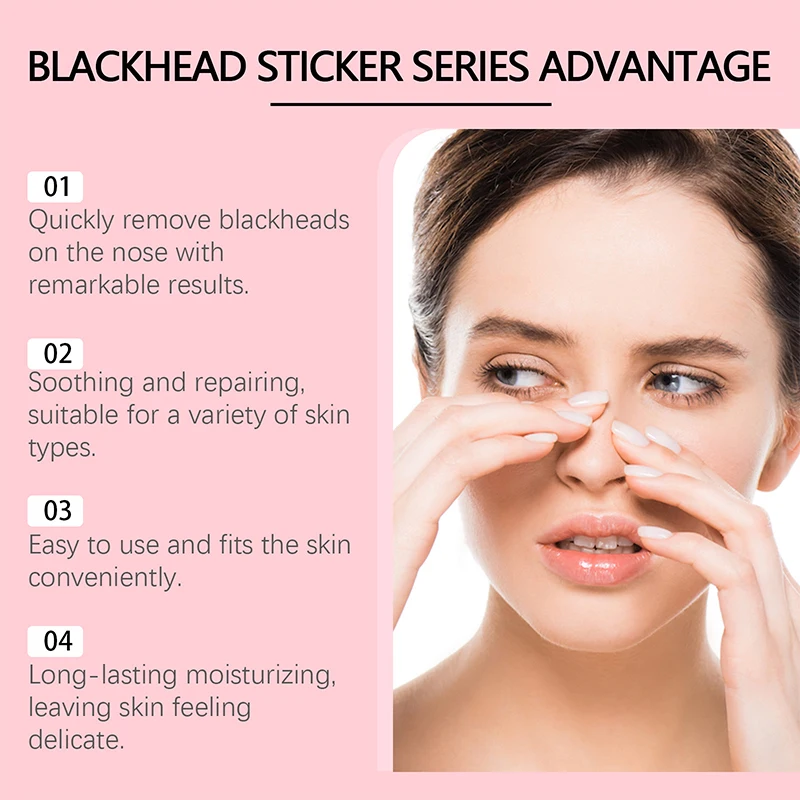 10Pcs Unisex Blackhead Remove Mask Peel Nasal Strips Deep Cleansing Shrink Pore Nose Black Head Remove Stickers Skin Care Mask