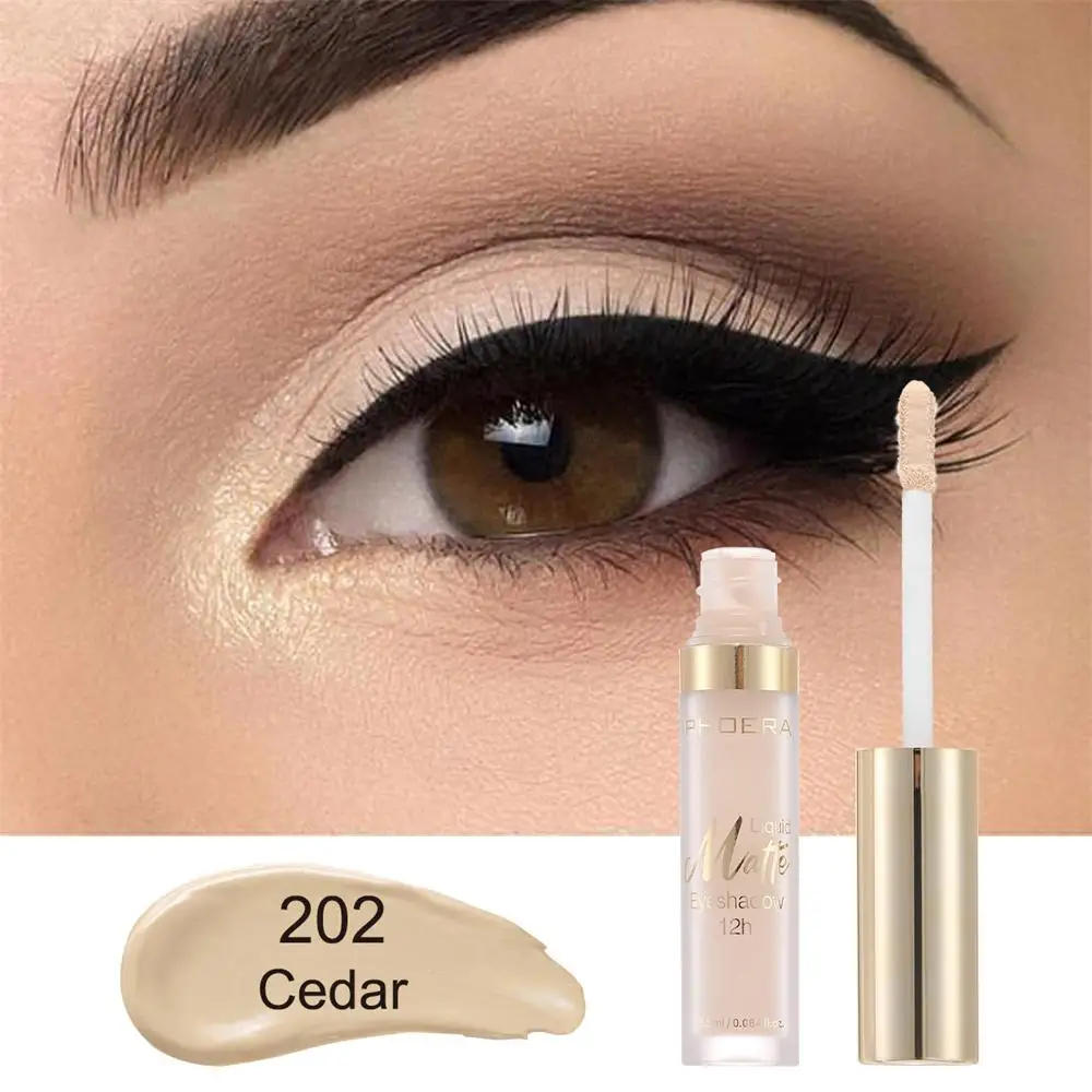 PHOERA-Fard à Paupières Étanche Longue Durée, 10 Couleurs, 256, Liquide, Scintillant, Lisse, Crème, Contour, Maquillage