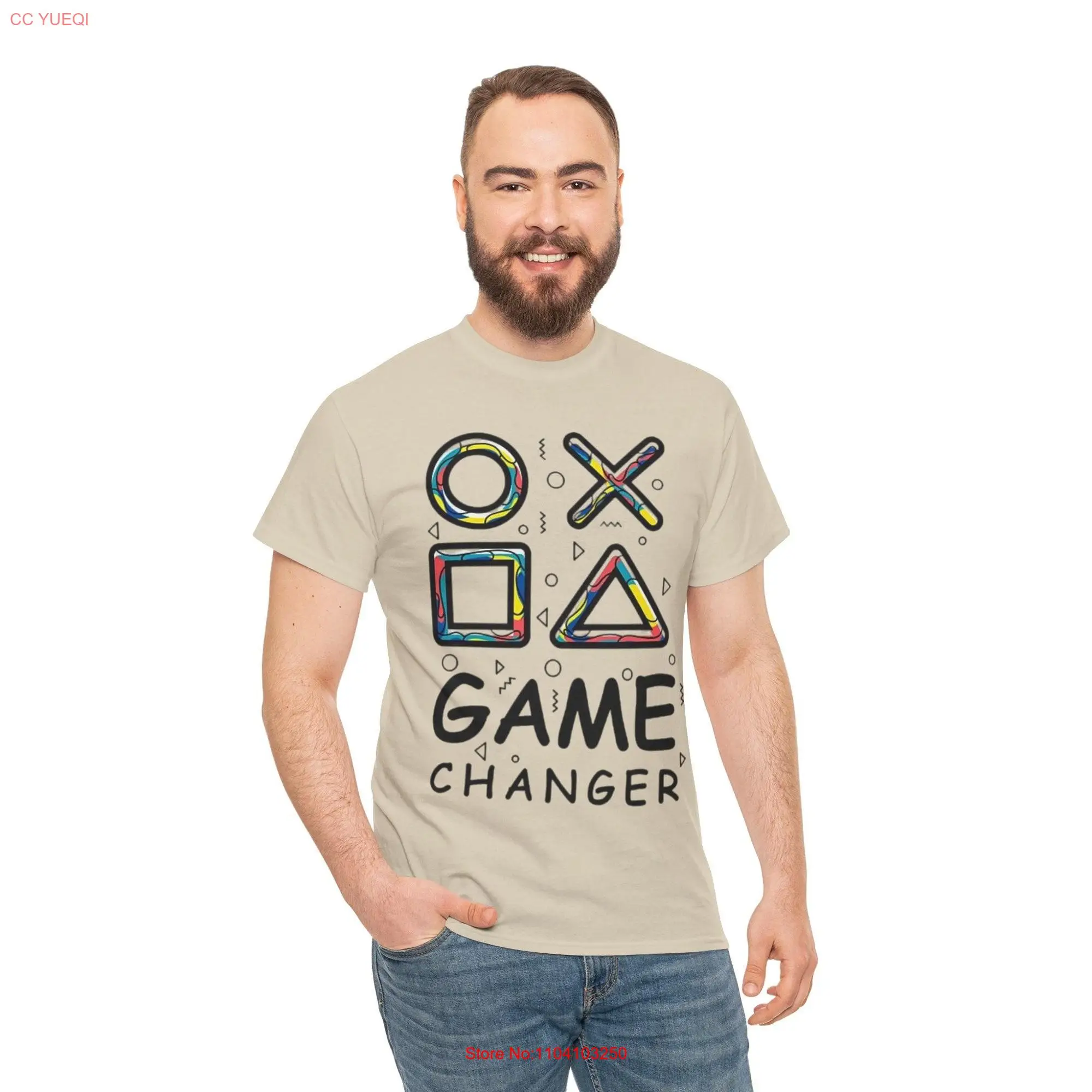 Game Changer T Shirt Motivational Message for Sports cotton tee colorful long or short sleeves