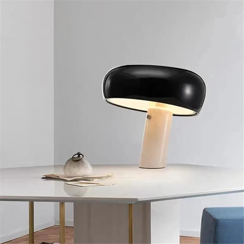 

2023 Marble Table Lamp Italian Designer Mushroom Lamp Modern lamp Children's Study Light Bedroom Decor bedside tables lights