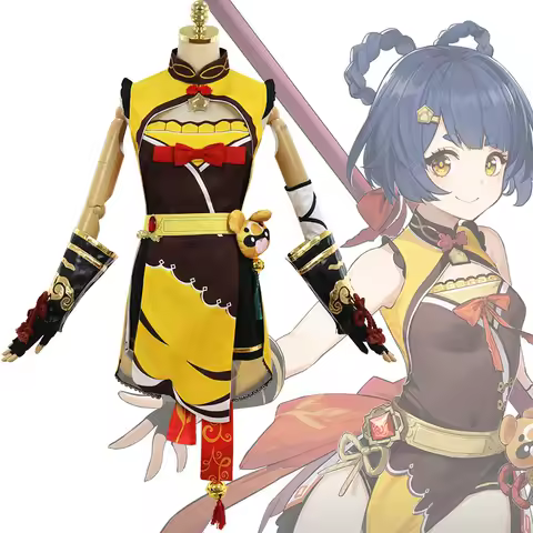 Game Genshin Impact Cosplay Xiangling Women Costume