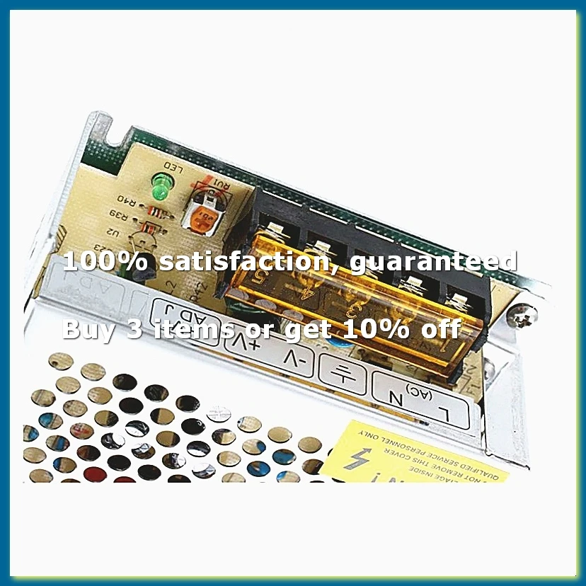 AC 110/220V 24VDC 3A 72W Power Supply Transformer for LED Flexible Strip Lamp