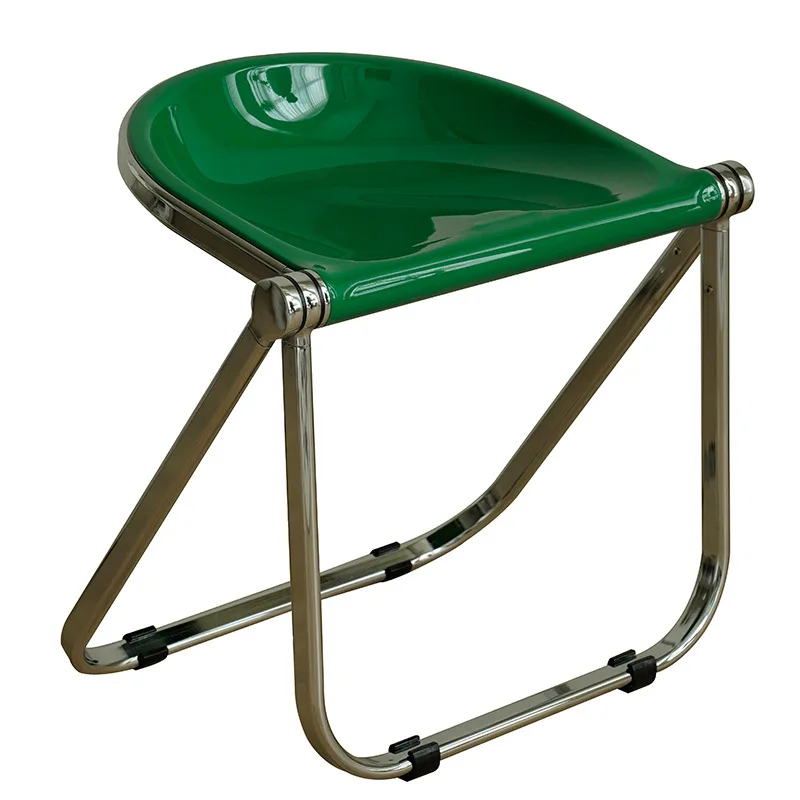 

Medieval Internet celebrity dining chair casual cream wind chair foldable dining stool bedroom dressing stool makeup stool