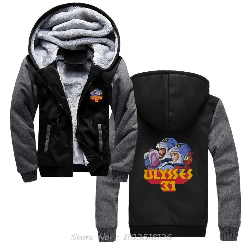 Awesome Ulysses 31 Hoodie For Men Crewneck Cotton Hoody Cartoon Jacket Zip Up Hoodies Big Size Clothing Coats Streetwear Winter