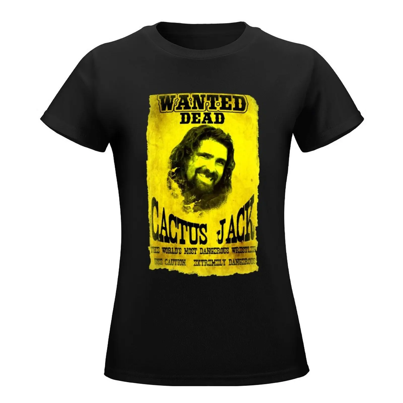 CACTUS JACK WANTED ICON T-Shirt funny Aesthetic clothing tshirts for Women