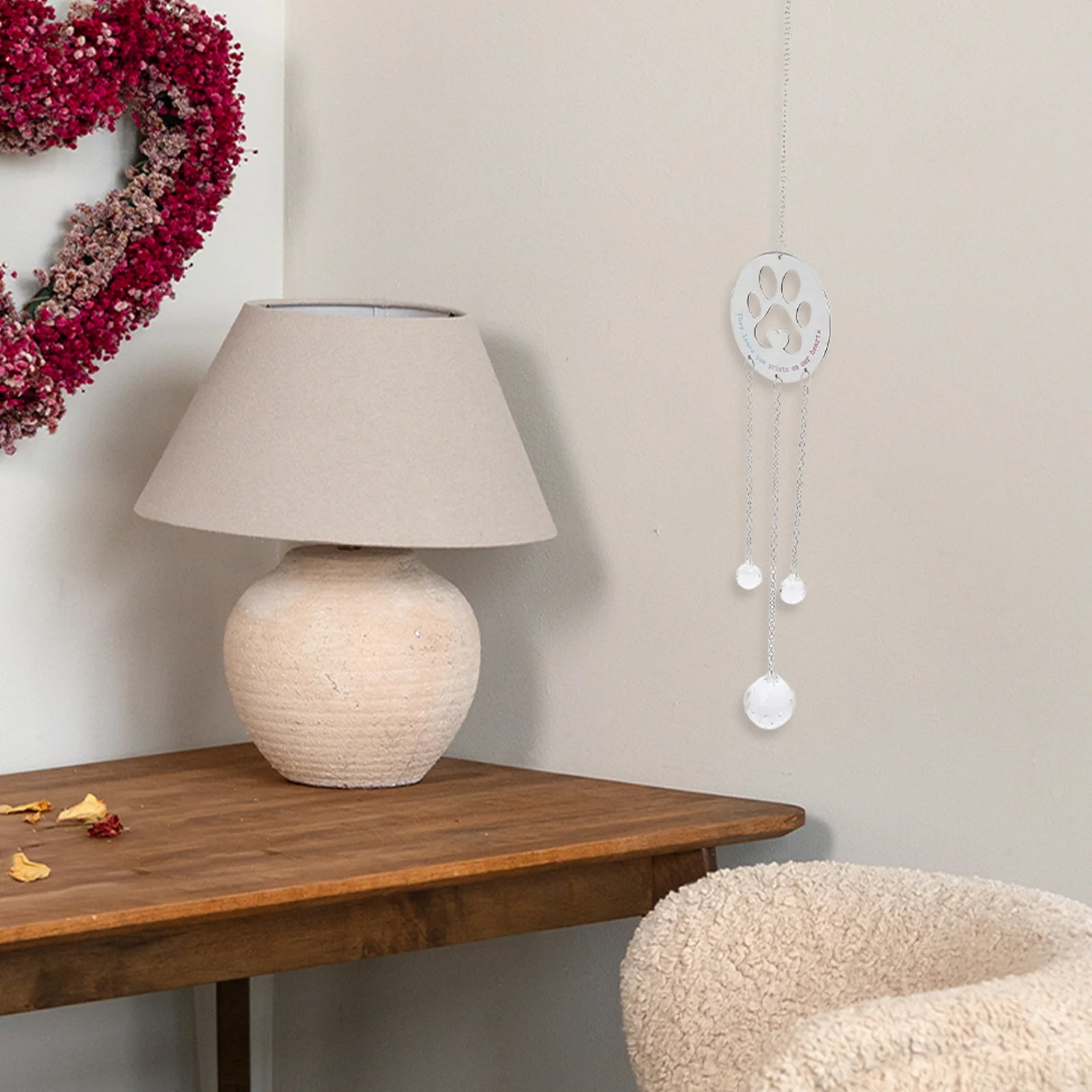 

Dog Memorial Pendant Silver Window Suncatcher Pet Sympathy Present Keepsake Ornament for Beloved Dog Lovers Tribute