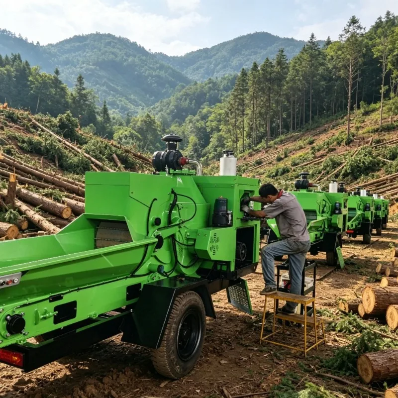 Free Maintenance Training Video Wood Shredder for Park Management Easy Blade Sharpening Tips