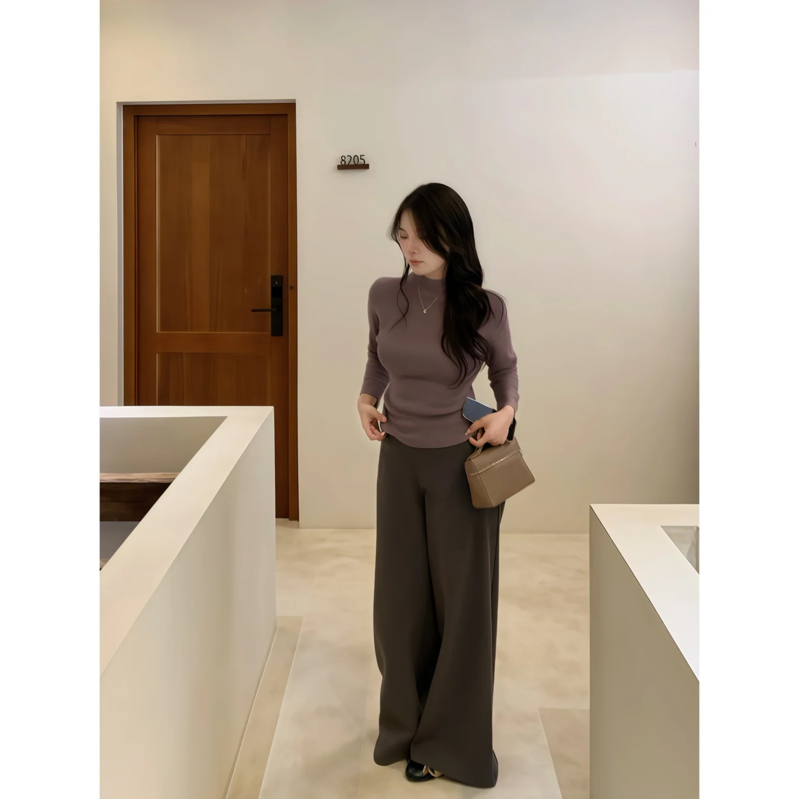 

Брюки Chengnan 228: прямые широкие брюки из хлопка для женщин, весенние, повседневные, для фигуры типа «груша», стильные