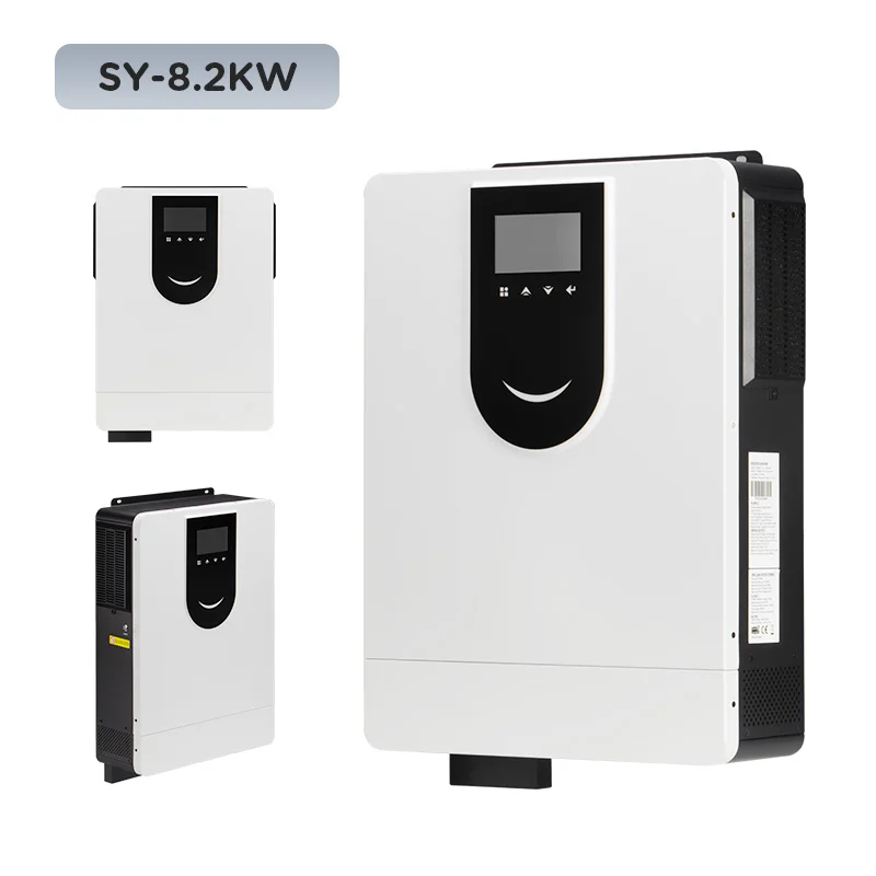 8.2kw Hybrid Solar Inverter 48vdc AC AC Single Phase Output Lithium Battery High Efficiency CE Certified Purer Sine Wave 98%