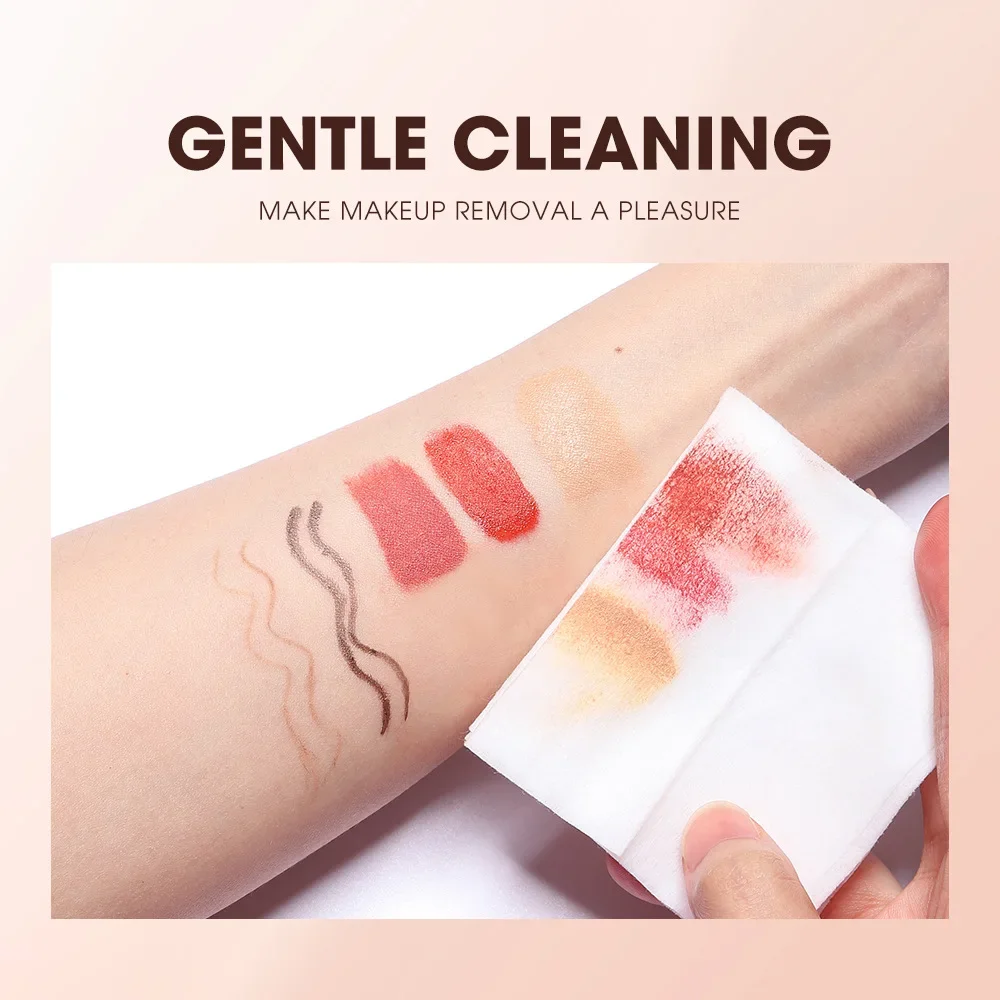5/10 pezzi Struccante Pulizia profonda senza residui Salviette per trucco Estratti vegetali nutrienti Facile rimozione Occhi Labbra Trucco