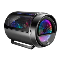 WJCOOLMAN Yuanqidan Mini Computer Case - Circular Side-Exposed Desktop Computer Case Compatible with 240 Water Cooling 3