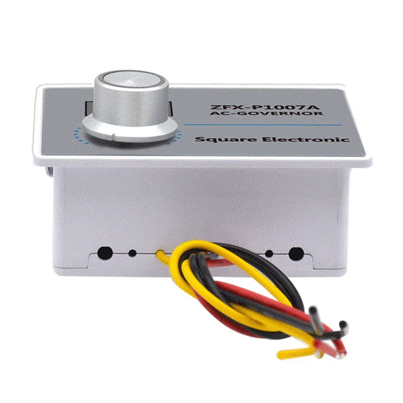 【Sleek Design】2X ZFX-P1007A Digital Display Speed Controller Waterproof Stepless Speed Regulator Governor 500W AC 220V Control S