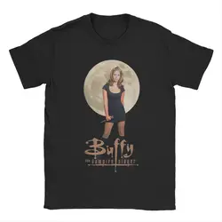 Buffy The Vampires Slayer T-Shirt Men TV Show Vintage Cotton Tees Round Neck Short Sleeve T Shirts Birthday Gift Clothes