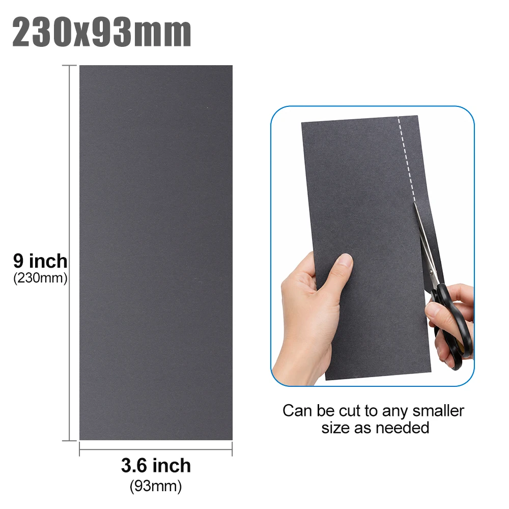 20 Stück Schleifpapier 1000/2000/3000/5000/7000 Körnung Nass-/Trockenschleifpapier Schleifwerkzeuge für Holzbearbeitung, Auto, Metall, Kunststoff, Polieren – Detail 6