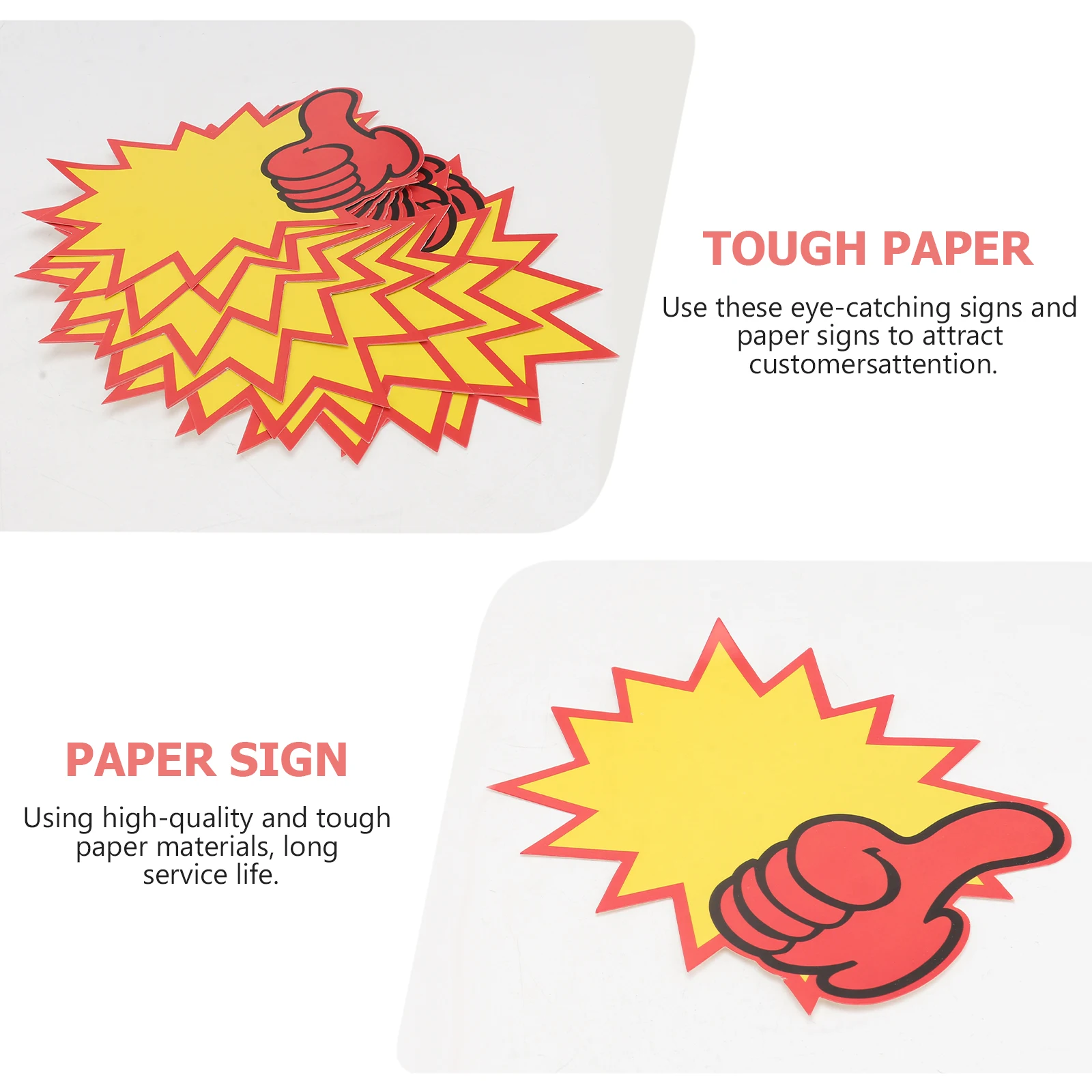 

100pcs Commodity Price Tags Promotional Stickers Advertising Sale Signs Shop Price Tags For Market Garage Sale School