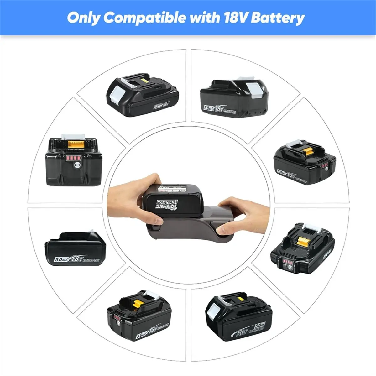~30% Battery Adapter for 18V Li-Ion Battery to Replace for XSBT620 XSBT750 XSBT700 Battery (Not Battery)