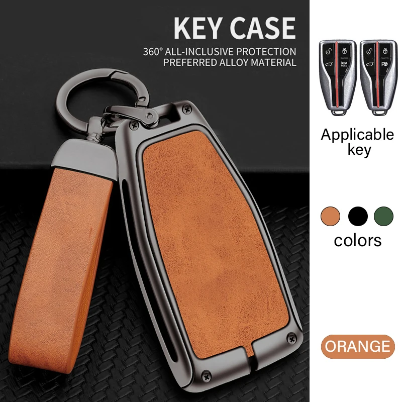 For Hongqi HS5 H5 H9 HS7 H7 L5 HS3 L9 Metal Car Key Protective Case, Llavero, Funda Llave, Cubierta De Control Remoto