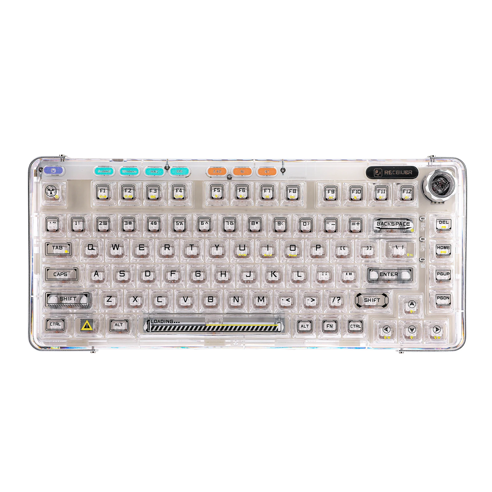 AULA F81 75% 81キー ホットスワップ対応 有線/Bluetooth/2.4Ghz