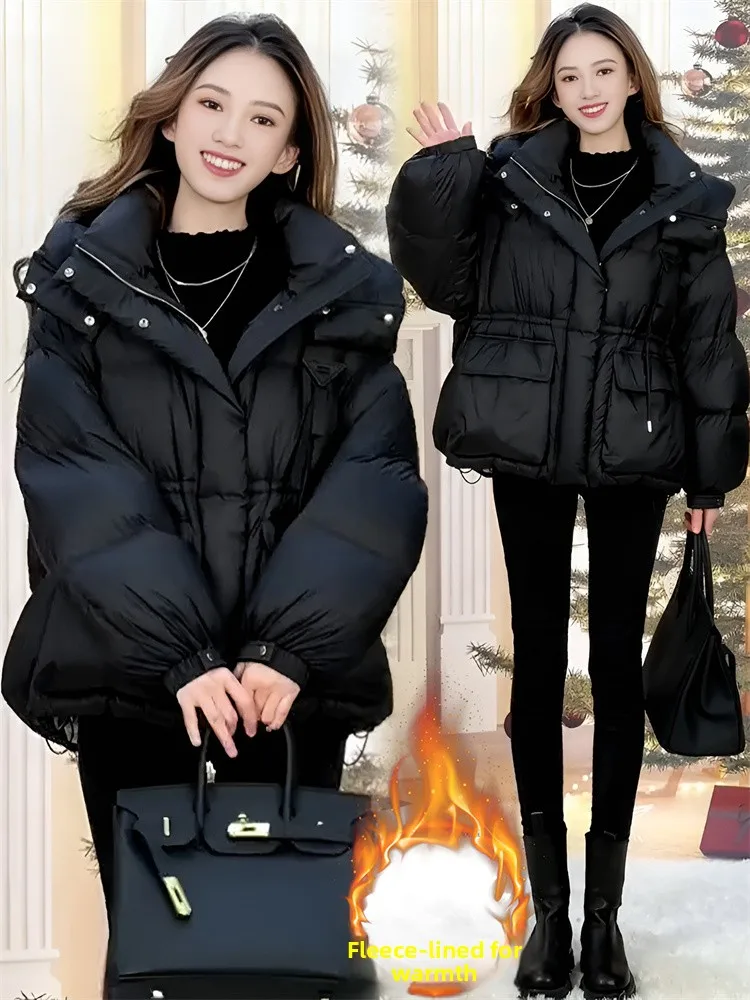 Sli Thiened Fce Warmte Dames Dons Katoen Jaet Herfst Winter Nieuwe Collectie Dagelijkse Match Bovenkleding Faionable Jas