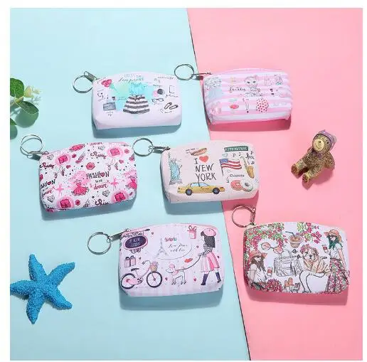 

30pcs/lot! Wholesale! Kawaii Coin Purse For Women New Coin Purse Small Purse Bag Bolsa Feminina