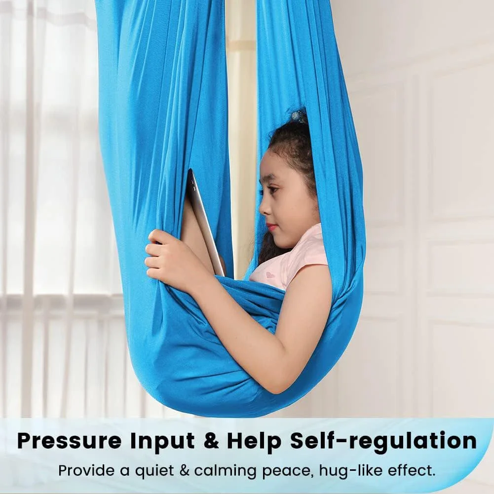 150*280cm Elastic Yoga Hammock Swing Adjustable Height Soft Comfortable Fabric Easily Holds Up To 440lbs Swing Hammock