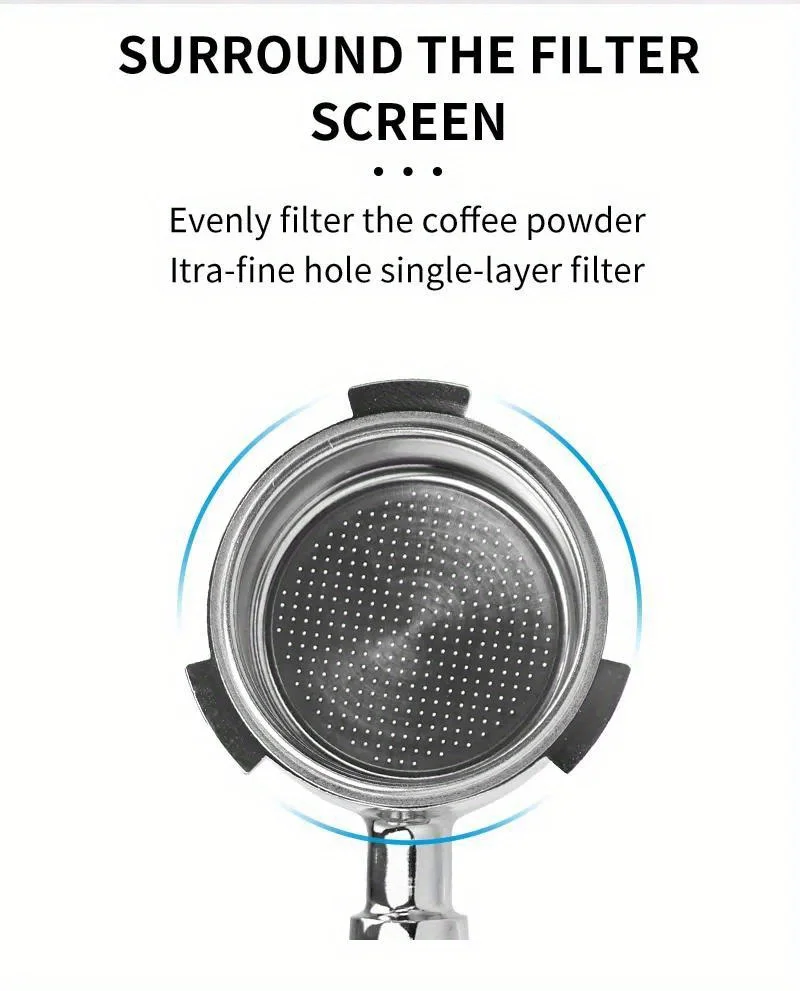 51mm Kaffee Boden Siebträger Für Delonghi EC680 EC310 Ersatz Filter Korb Espresso Maschine Griff Cafe Zubehör – Detail 6