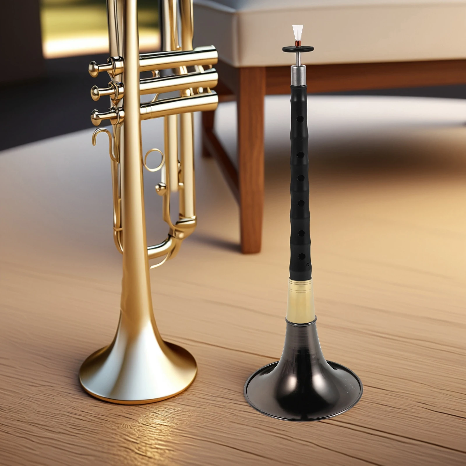 

9 Holes Brass Suona Tuning Sleeve Instrument Part Replacement Enhances Stability Sound for Practice Recording Performance