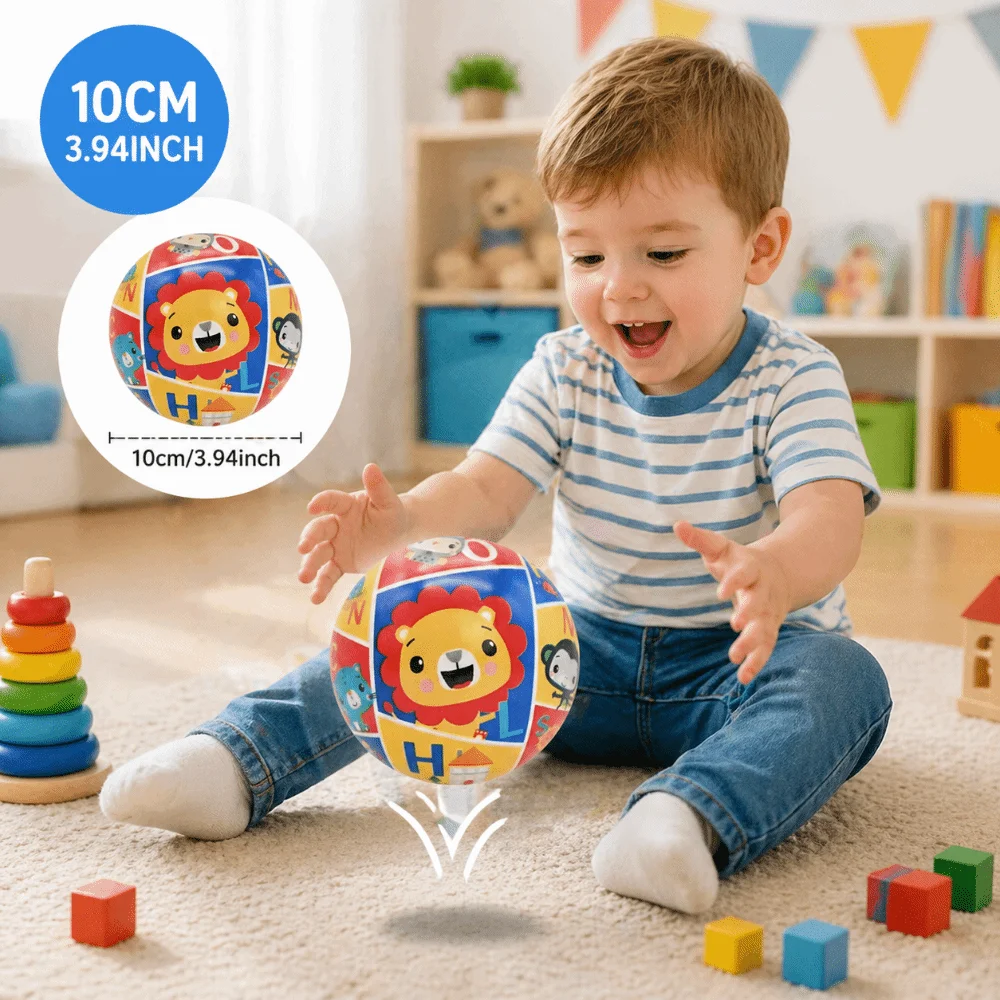 Sensory Toy 10cm Hand Grip Ball Inflatable PVC Hand-Grasping Ball Baby Toy Ball Baby