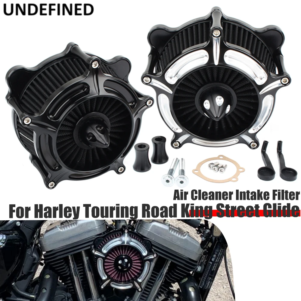 

Air Cleaner Intake Filter For Harley Touring Road King Street Glide 93-07 Dyna Twin Cam Softail FXST FXSB 93-15 Turbine Spike