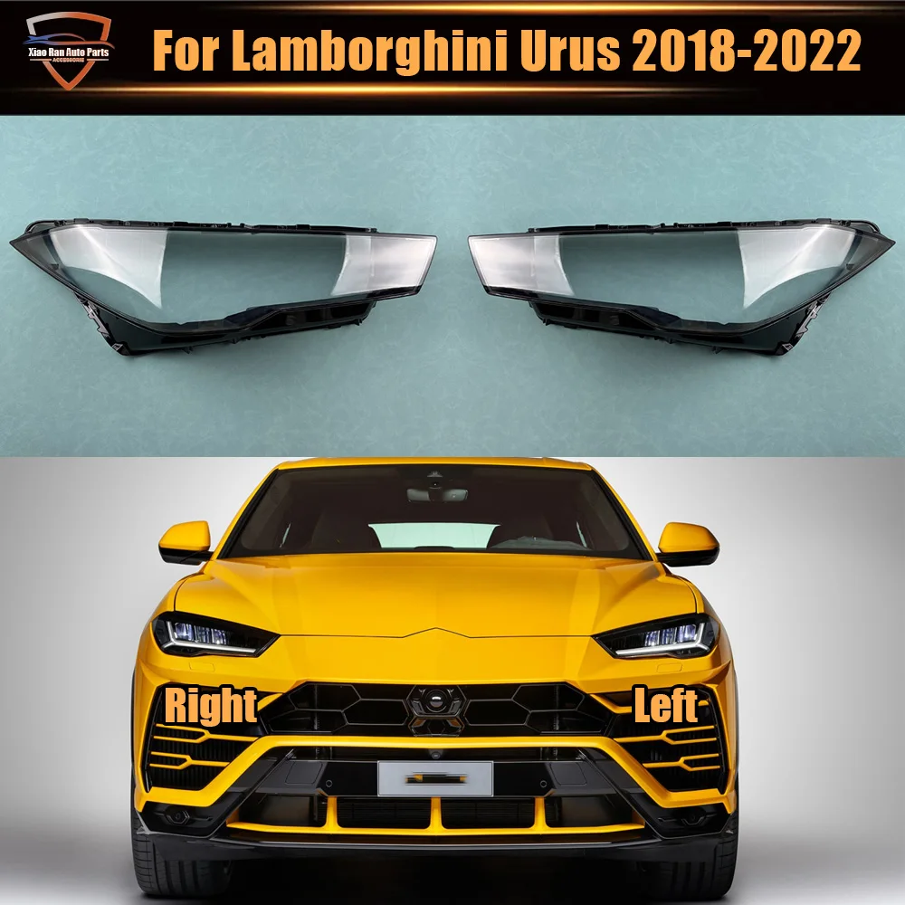 

For Lamborghini 2018 2019 2020-2022 Urus Transparent Headlight Cover Lampshade Lamp Lens Shell Headlamp Housing Plexiglass