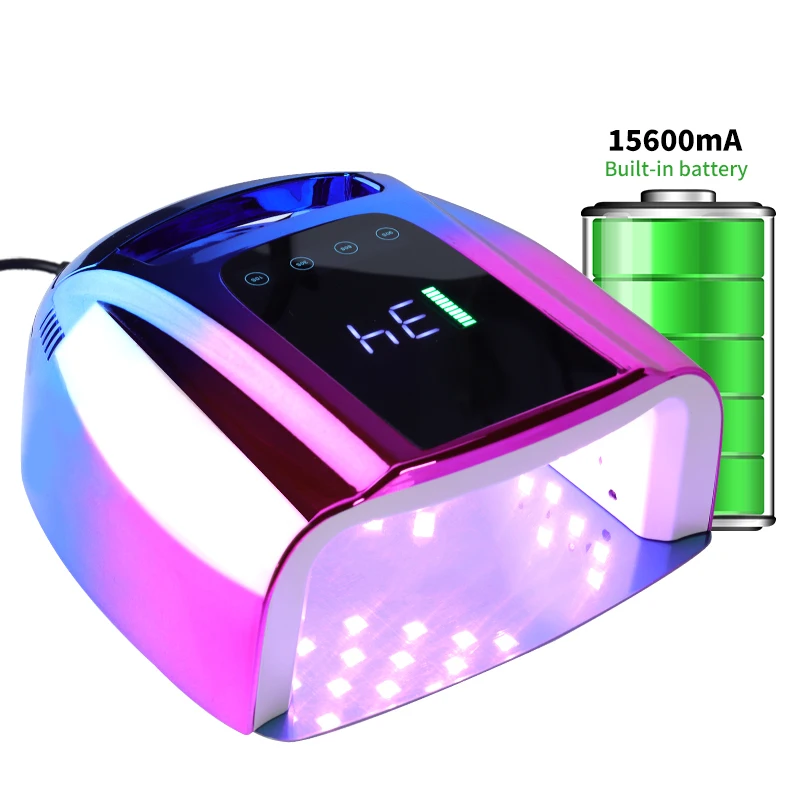 Rechargeable UV LED Professional Nail Lamp 42LEDs Wireless Nail Polish Curing Dryer Light Equipment for Salon Nail