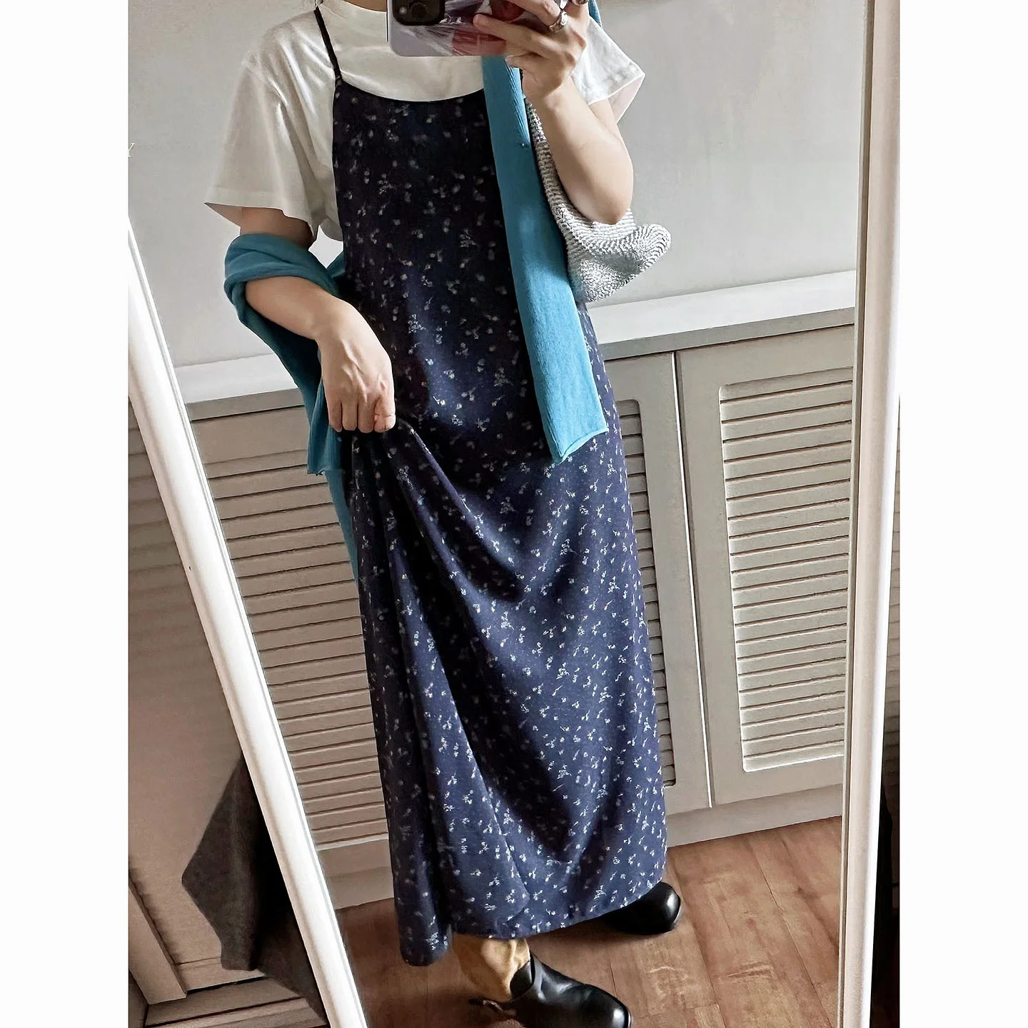 

Yesrabbit Floral Print Halter Neck Long Skirt Women'S Flounce Hem Maxi Dress City Commute Casual Spring Season