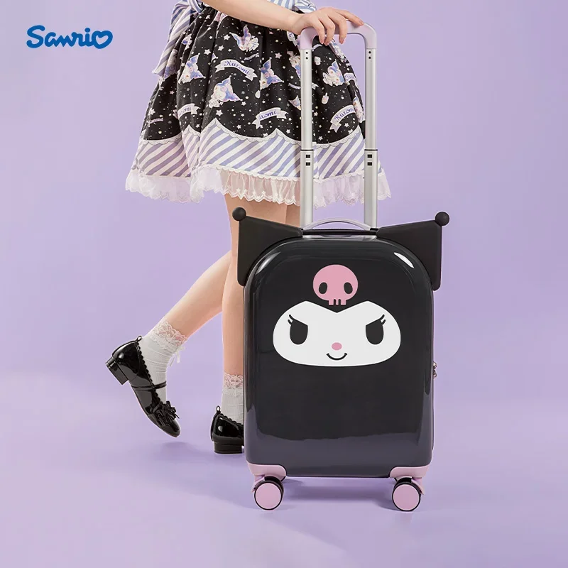 

Sanrio чемодан с официальными персонажами серии милые персонажи Kuromi Cinnamoroll фигурки Headform пароль чемодан для путешествий коробка подарок на день рождения