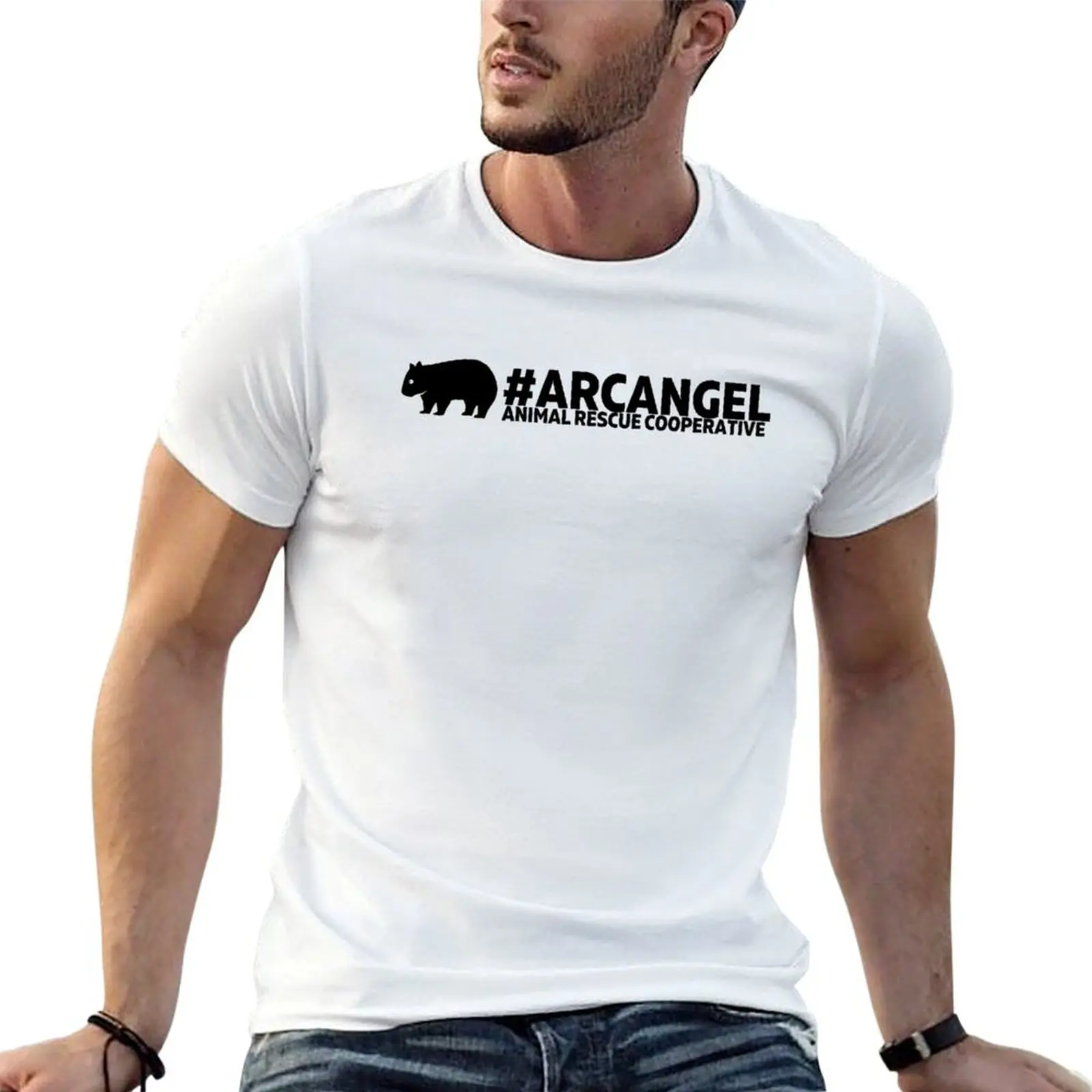 

Copy of Copy of ARCANGEL - New Design with Warren the Wombat T-Shirt man t shirt graphic cotton t shirts man 100% T-Shirt