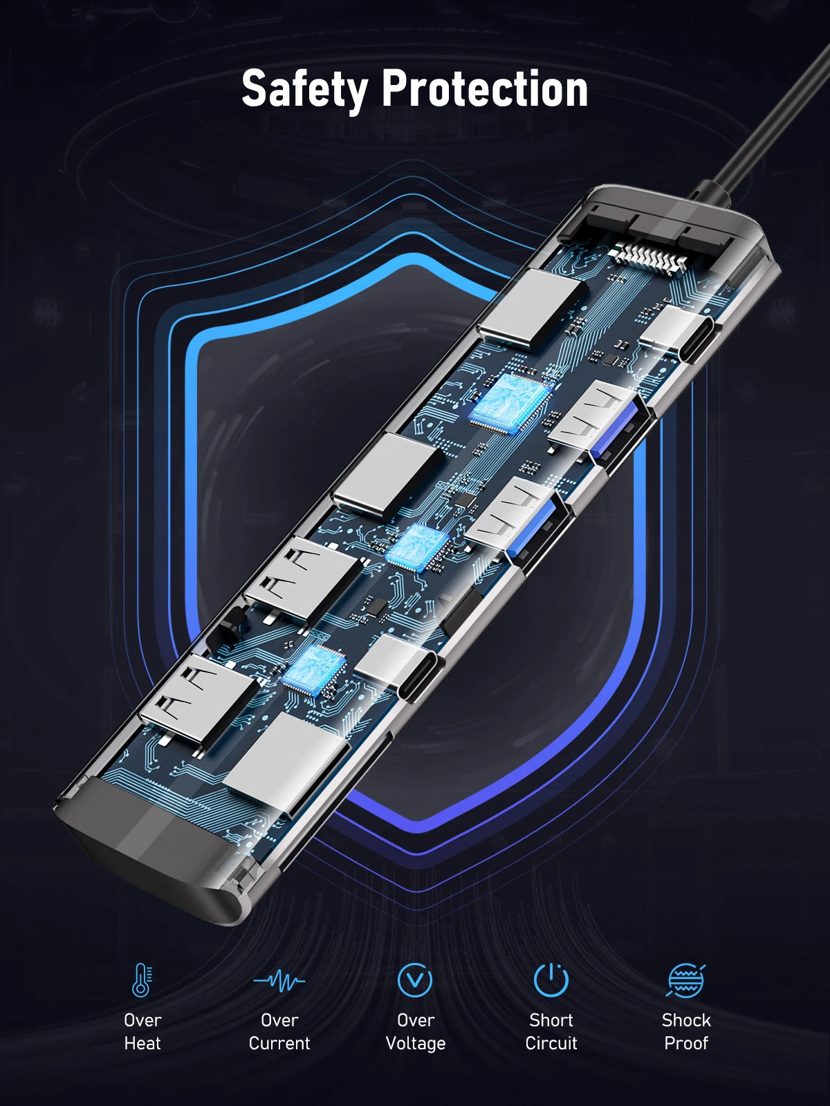 Imagem -06 - Lemorele-hub Adaptador Usb tipo c Tc91 tipo c para 2x4k Hdmi 30hz Pd100w Carregamento Rápido sd Portas tf Acessórios de Computador 10 Portas