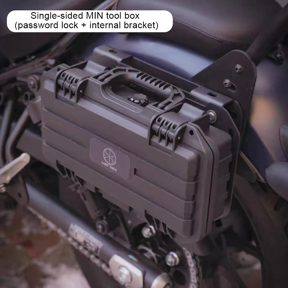 Modified Waterproof Side Box Fit For honda REBEL 300 REBEL 500 CMX300 CMX500 Bracket Panel Accessories