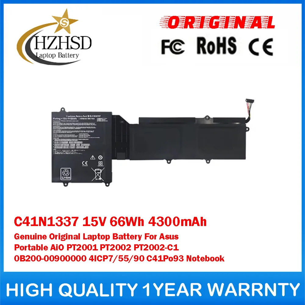 

C41N1337 15V 66Wh 4300mAh Genuine Original Laptop Battery For Asus Portable AiO PT2001/2 PT2002-C1 0B200-00900000 4ICP7/55/90