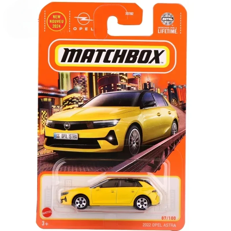 Original Mattel juguete Matchbox coche 1/64 Diecast nuevo Nouveu 2022 Opel Astra vehículo modelo juguetes para niños colección regalo de cumpleaños
