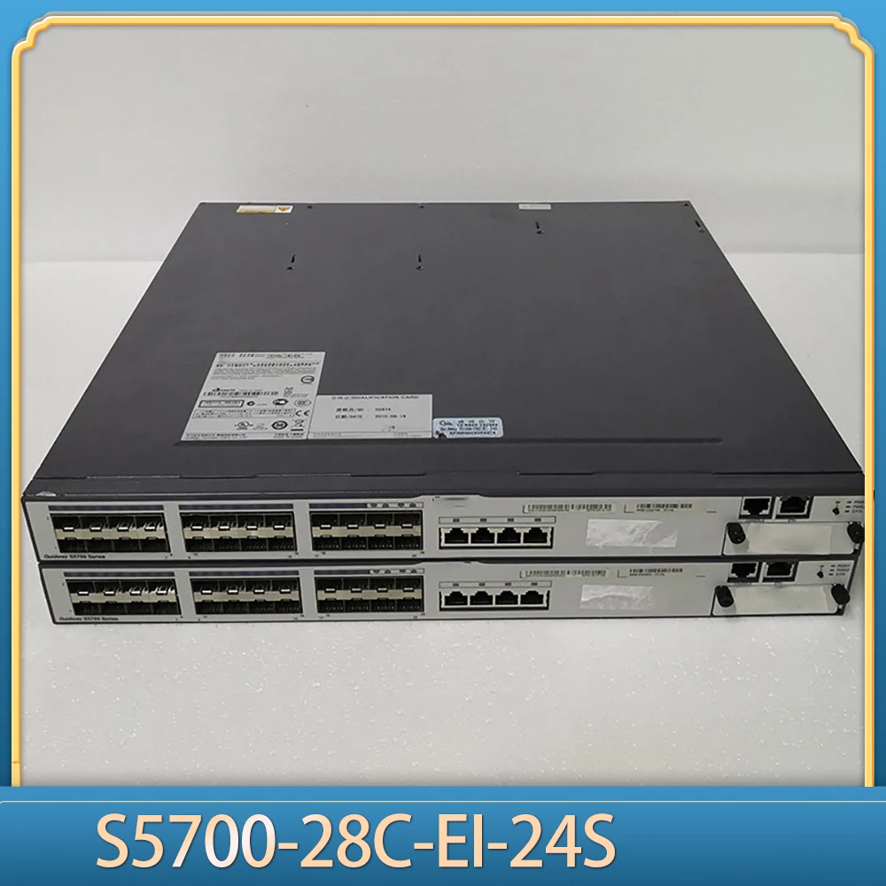 1pcs 24-port SFP Optical Gigabit Three-layer Core Network Switch S5700-28C-EI-24S