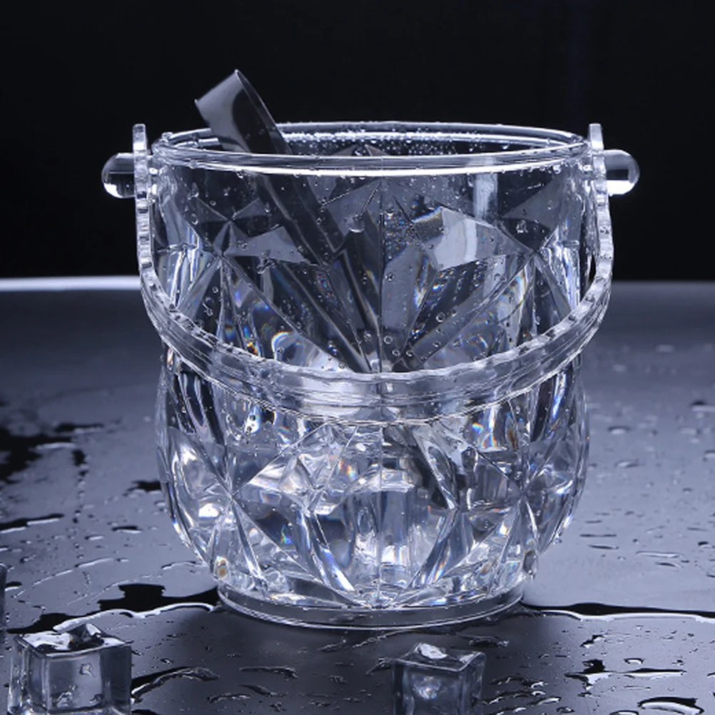 

2pcs 13Cm Transparent Square Plastic Ice For Red Wine Cooling Lightweight Bar Tool Kitchen Barware