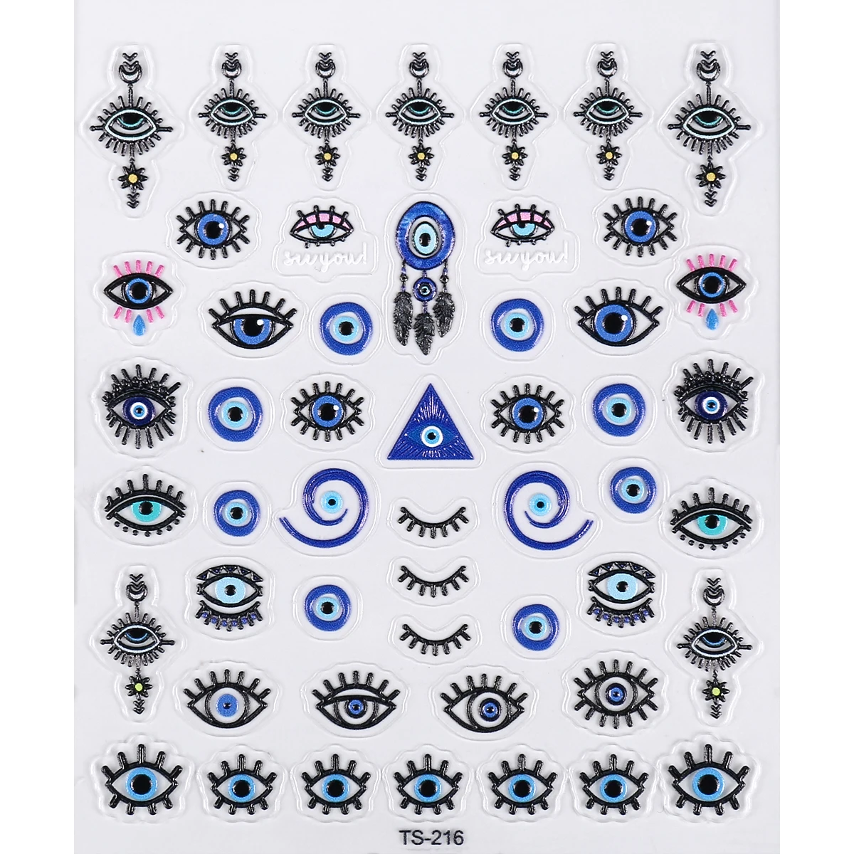 3pc 5D Realistische Dark Serie Dämon Blutige Schädel Auge Web Kreuz Kleber Nail art Aufkleber Aufkleber Maniküre Charms