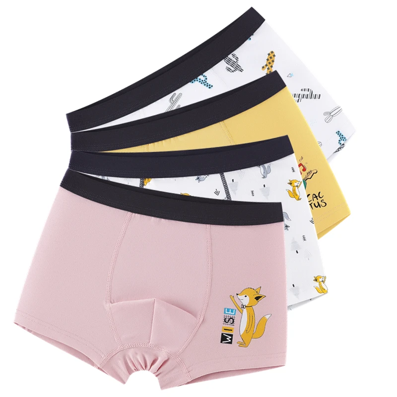 

Pink Fox Boys Underwear Boxer Kids Cotton Cartoon Boxer Boy Shorts Bottoms Kids Clothes 7 8 9 10 11 12 13 14 Years Old OKU203007