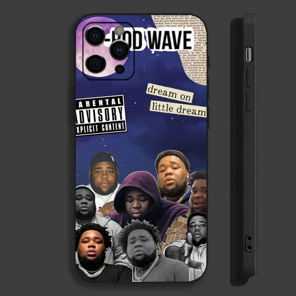 R-Rod W-Wave American Rapper Phone Case For Apple iPhone 15,14,13,12,11,Pro,X,XS,Max,XR,Plus,Mini Soft Black Cover