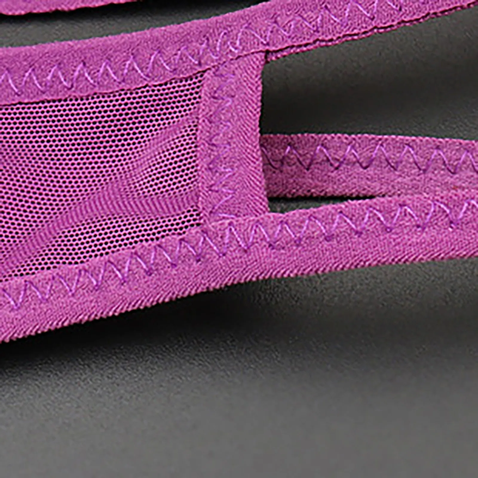 Women Thong Sexy Panties Embroidery Butterfly Panties Sexy Lingerie Thongs Women Sexy Open Crotch Underwear Purple G-string